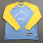 Bradley, Avery<br>City Edition Long-Sleeved Shooting Shirt - Game-Issued (GI)<br>Los Angeles Lakers 2021-22<br>#20 Size: L