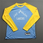 Cacok, Devontae<br>City Edition Long-Sleeved Shooting Shirt - Game-Issued (GI)<br>Los Angeles Lakers 2021-22<br>#12 Size: M