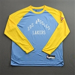 Ellington, Wayne<br>City Edition Long-Sleeved Shooting Shirt - Game-Issued (GI)<br>Los Angeles Lakers 2021-22<br>#2 Size: L