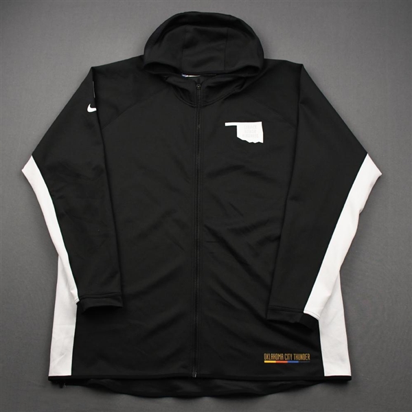 Muscala, Mike<br>Earned Edition Game Theater Jacket - Game-Issued (GI)<br>Oklahoma City Thunder 2019-20<br>#33 Size: XL Tall