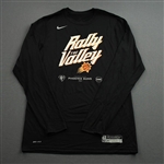 Shamet, Landry<br>Black City Edition Long-Sleeved Shooting Shirt - Game-Issued (GI)<br>Phoenix Suns 2021-22<br>#14 Size: L Tall