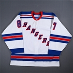 Barthel, Clayton *<br>White - Traverse City Rookie Tournament<br>New York Rangers 2007-08<br>#87 Size: 56