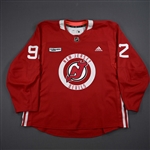 (NOBR), Name on Back Removed<br>Red Practice Jersey w/RWJ Barnabas Health Patch - CLEARANCE<br>New Jersey Devils <br>#92 Size: 56