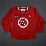 (NOBR), Name on Back Removed<br>Red Practice Jersey w/RWJ Barnabas Health Patch - CLEARANCE<br>New Jersey Devils <br># Size: 56