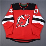 (NOBR), Name on Back Removed<br>Red - CLEARANCE<br>New Jersey Devils <br>#40 Size: 56