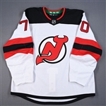 (NOBR), Name on Back Removed<br>Red - Game-Issued (GI) - CLEARANCE<br>New Jersey Devils <br>#64 Size: 56