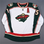 Brunette, Andrew *<br>White Set 2 w/A<br>Minnesota Wild 2008-09<br>#15 Size: 58