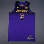 Davis, Anthony<br>City Edition - Worn 11/21/2024<br>Los Angeles Lakers 2024-25<br>#3 Size: 54+6