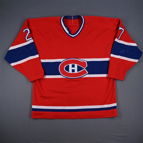 DeBlois, Lucien *<br>Red (A removed)<br>Montreal Canadiens 1985-86<br>#27 