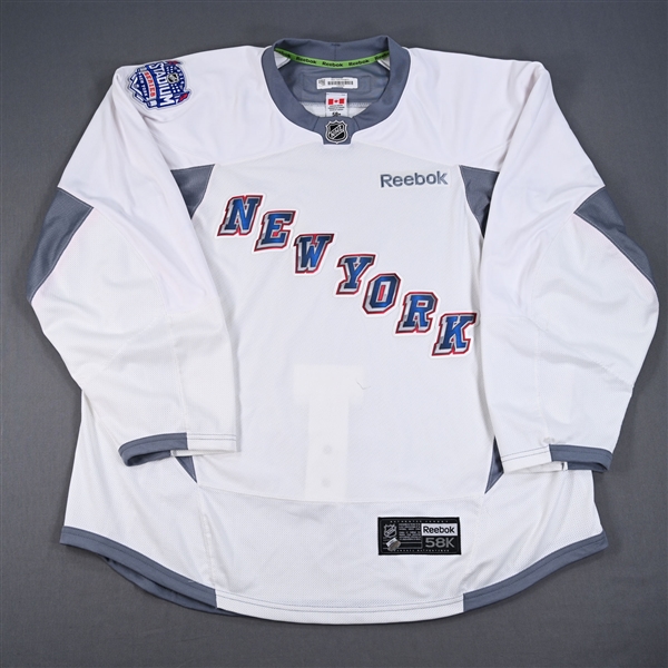 Boyle, Brian *<br>White Stadium Series Practice Jersey<br>New York Rangers 2013-14<br>#22 Size: 58+