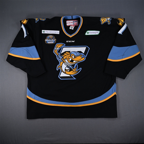 Perlini, Brett *<br>Black w/ Winterfest patch<br>Toledo Walleye 2013-14<br>#11 Size: 56