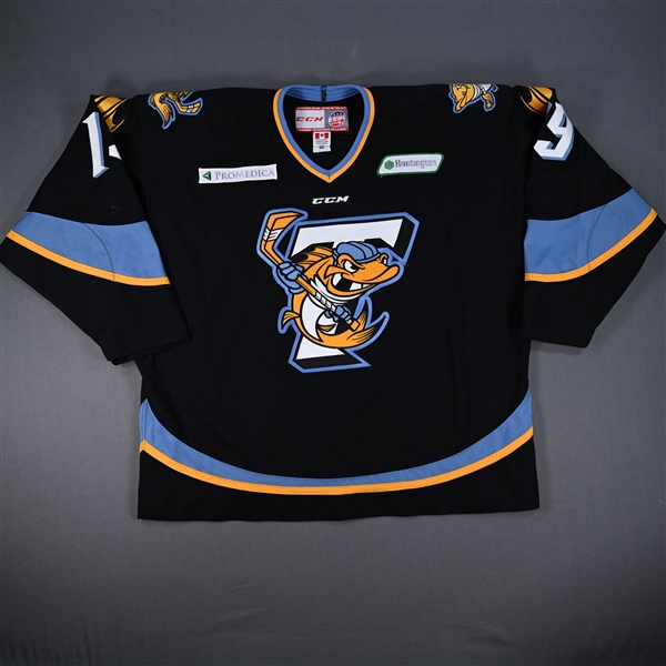 Maxwell, Tyler *<br>Black<br>Toledo Walleye 2015-16<br>#19 Size: 56