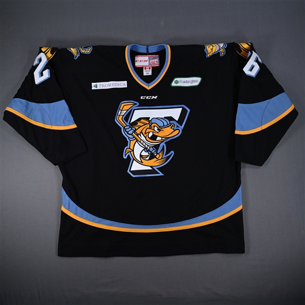 Tate, Brent *<br>Black<br>Toledo Walleye 2015-16<br>#26 Size: 56