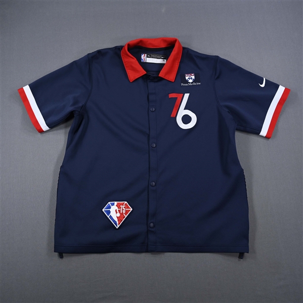 Brown Jr., Charlie<br>City Edition Game Theater Jacket - Game-Issued (GI)<br>Philadelphia 76ers 2021-22<br>#16 Size: XL