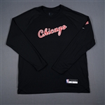 Jones Jr., Derrick<br>City Edition Long-Sleeved Shooting Shirt - Game-Issued (GI)<br>Chicago Bulls 2021-22<br>#5 Size: L