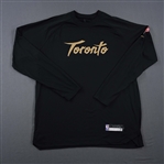Banton, Dalano<br>City Edition Long Sleeved Shooting Shirt - Game-Issued (GI)<br>Toronto Raptors 2021-22<br>#45 Size: L Tall