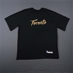 Boucher, Chris<br>City Edition Short Sleeved Shooting Shirt - Game-Issued (GI)<br>Toronto Raptors 2021-22<br>#25 Size: L Tall