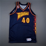 Blount, Corie<br>Navy w/ 9/11 Memorial Ribbon - Game-Issued (GI)<br>Golden State Warriors 2001-02<br>#40 Size: 50+4