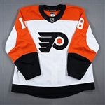 Abols, Rodrigo<br>White Set 2<br>Philadelphia Flyers 2024-25<br>#18 Size: 58