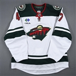 Chisholm, Declan<br>White Set 4 / Playoffs - Game-Issued (GI)<br>Minnesota Wild 2024-25<br>#47 Size: 56
