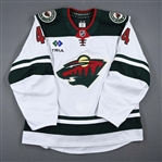 Dermott, Travis<br>White Set 1 - Game-Issued (GI)<br>Minnesota Wild 2024-25<br>#44 Size: 56