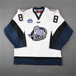Basara, Marcus *<br>Inaugural Game-Issued Jersey - Oct. 14<br>Jacksonville Icemen 2017-18<br>#8 Size: 54