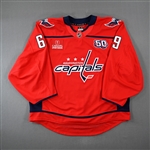 (NOBR), Name on Back Removed<br>Red Set 1 w/ 50th Anniversary Patch - Game-Issued (GI)<br>Washington Capitals 2024-25<br>#69 Size: 58G