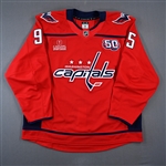 Adeniye, Ayodele<br>Red Set 1 w/ 50th Anniversary Patch - Game-Issued (GI)<br>Washington Capitals 2024-25<br>#95 Size: 58