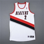 Matthews, Wesley *<br>White - Worn 2/18/2012<br>Portland Trail Blazers 2011-12<br>#2 Size: 2XL+2